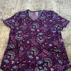 Women’s purple XL Scrub top